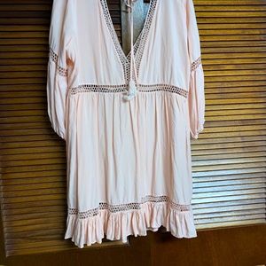 Boho Style Peach Colored Dress